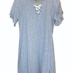 Democracy Lace Up Gray Dress Size XS Photo 0