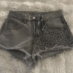 SheIn  Cheetah print jean shorts!!  Photo 0