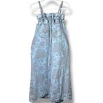 Ganni x Levi's Rare Faded Floral Print Vintage Denim Jean Distressed Midi Dress Photo 7