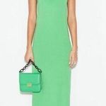 frame denim FRAME Cami Tank Dress in Grass Green XS Photo 0