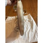 Prada Vintage Logo Jacquard Shoulder Bag Crossbody Womens Beige Italy BT0706 Photo 12