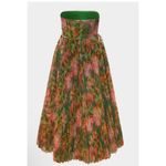 Hutch  Costella Pleated Floral Tulle Gown Strapless Size 10 Photo 1