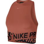 Nike Pro Intertwist 2 Crop Top Size MEDIUM Dusty Peach Photo 3