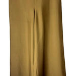 Lafayette 148 Pants Women XL Tan Khaki Silk Elastic Waist Wide Leg Trousers Photo 0