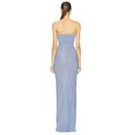 MARIANNA SENCHINA for FWRD Strapless Flower Bloom Midi Dress Small New Womens Purple Photo 1