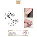 Boutique Dainty 925 Sterling Silver Mismatch‎ Moon Star Stud Earrings Photo 5