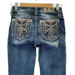 Miss Me Y2K Hailey Skinny Boho Embroidered Rhinestone Dark Wash Jeans Size 25 Photo 6