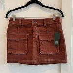 Wild Fable  NWT Cargo Style Brown Denim Women's Mini Skirt Size XS Photo 0