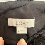 Loft  By ANN TAYLOR  black poly Polka-dot Fringe Mini Skirt Photo 1