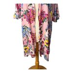 Umgee  Floral Kimono Duster Open Front Lightweight Blush Pink‎ Women Size Large Photo 4