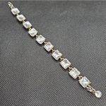 Loft  Silver & Clear Rhinestone Bracelet Photo 4