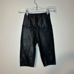 ALLSAINTS  Cora Cycling Shorts Leather Raw Hem Sz 0 Photo 2