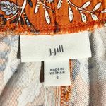 J. JILL Zinnia Orange Floral Tie Waist Boho Wide Leg Shorts Women’s Small💛 Photo 6