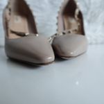 Valentino Garavani Beige Rockstud Cross Strap High Heel Pumps Photo 6