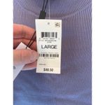 Melissa Paige  Purple Ribbed Turtleneck size L‎ NWT Photo 2