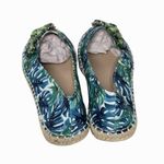 Lauren Lorraine Espi Green Multi Slip On Size 9 Palm Leaves Espadrille Photo 1