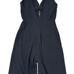 D. Exterior Black Jumpsuit Deep V Photo 3