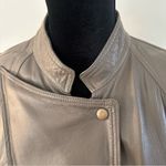 Vintage Essebi Grey Green Faux Leather Bomber Jacket Size undefined Photo 4