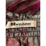 NYgard Sheer Velvet Burnout On/Off Shoulder Bishop Sleeve Tropical Floral Top XL Photo 7