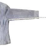 Live a Little Vintage  Suede Leather Jacket Blue Button Snap Boho 90s Y2K Large Photo 4