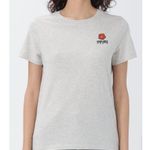 Kenzo | Boke Flower Crest Embroidered Quiet Luxury Gray T Photo 2