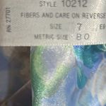 Oscar de la Renta  Lingerie Blue and Green Floral Shorts Photo 7