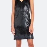 J Brand Brielle Velvet Mini Slip Dress Black Strappy LBD NEW Size Small $298 Photo 0
