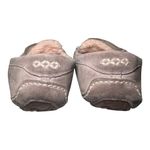 UGG  Ansley Suede Shearling Moccasin Slippers Gray Women’s Size 9 Photo 2