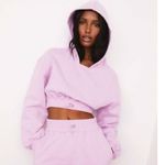 For Love & Lemons Josie Cropped hoodie sweatshirt victoria’s secret lavender Photo 4