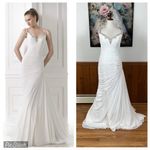 Gorgeous New Pronovias Mandalay Chiffon Wedding Gown! White Size 12 Photo 1