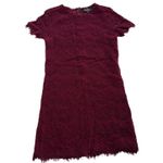 Lulus  Dress Womens X Small Red Purple Take Me to Brunch Lace Shift Mini‎ Photo 1