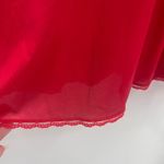 Vtg 80s Cabernet Slip Dress Sz 36 Babydoll Chemise Vampy Witchy Pinup USA Lace Red Size M Photo 3