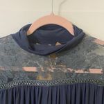 POL Navy and Gray Lace Blouse Photo 11