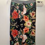 Johnny Was Floral Border Split Pants Blue size XS Boho Chic elastic waist š Photo 15