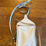 rag & bone Elliot Off White Crossbody Smooth Leather Sling Bag Silver Hardware Photo 0