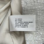 Club Monaco  Cream Silver Metallic Pencil Skirt Size 2 Photo 6