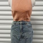 Wild Fable Denim Jeans Mini Skirt Women's 4 Blue Raw Edge Western School Girl Photo 0