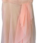 Theia‎ Teresa Strapless Draped Tulle Gown Blush Pink Size 14 NWT Photo 5