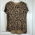 ZARA  Animal Print Crewneck S/s Shirt Size Medium EUC #0947 Photo 1