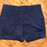 Ann Taylor  Loft size 4 navy blue chino preppy shorts Photo 0