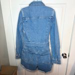 Paige  Vintage Collection Maggy Tie Waist Long Sleeve Denim Romper Shorts 8 NWT Photo 9