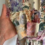 ZARA Pastel Floral Parrot Print Shirt Dress Co-Ord Linen Blazer Outfit Sz Small Photo 7