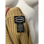 Studio Works Vintage 90s Leather Patchwork Sweater M Full Zip Brown Boho Western Rustic Ranch Photo 6