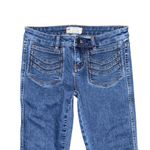 Free People RARE NWOT  Stella Super Flare Jeans 26 Bell Bottoms Patch Pockets 70s Photo 3