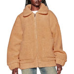 I am gia I.AM.GIA Pixie Teddy Oversized Coat Tan Medium Photo 0