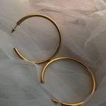 Big Hoop Earrings, Thick Hoop Earrings, Oversized Hoop Earrings Gold Photo 0