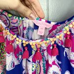 Lilly Pulitzer Play That Funky Music Rooney Tassel Silk Slip Dress XXS Photo 2