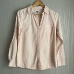 Old Navy  Women's Button-Up Shirt Light Pink Red Polka Dot Womens size Small Photo 0