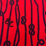 Estée Lauder Estee Lauder Nautical Rope Knot Red Blue Double Handle Shopping Tote Bag Photo 6