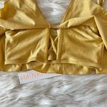 Princess Polly  MinkPink Yellow Golden Cold Shoulder Flounce Bikini Top Sz M Photo 28